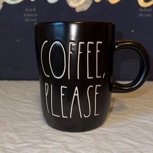 Rae Dunn Black COFFEE, PLEASE Mug